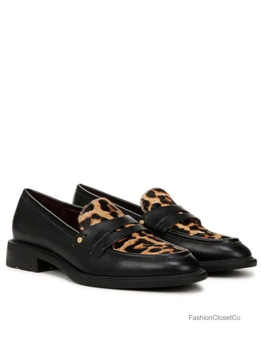 Franco Sarto Edith Women's Casual Loafer Penny Strap Slip On Block Heel